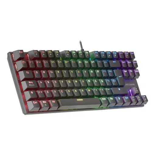 Mars Gaming MK80 Negro, Teclado Gaming Mecánico TKL FRGB, Antighosting, Switch Mec