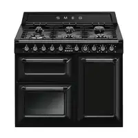 Smeg TR103BL cocina Cocina independiente Eléctrico Encimera de gas Negro