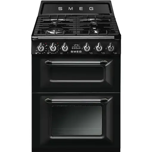 Smeg TR62BL cocina Cocina independiente Eléctrico Encimera de gas Negro
