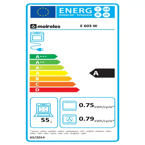 Meireles E 603 W cocina Cocina independiente A Eléctrico Cerámico Blanco