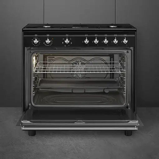 Smeg Concert CX91GMBL cocina Cocina familiar tipo industrial Eléctrico Encimera d