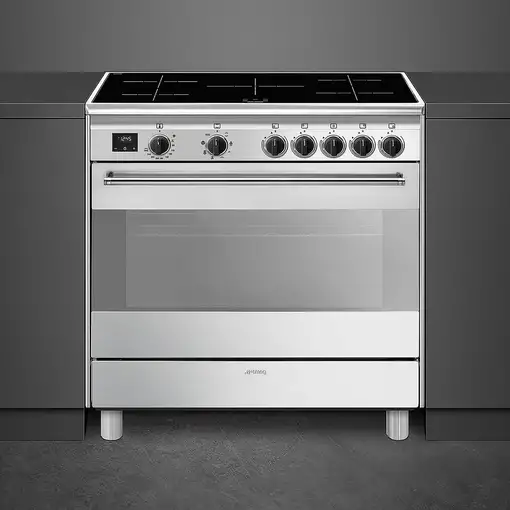 Smeg Concert BG91IX2 cocina Cocina familiar tipo industrial Eléctrico Con placa de