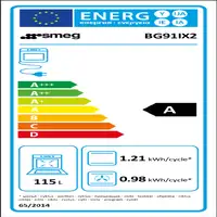 Smeg Concert BG91IX2 cocina Cocina familiar tipo industrial Eléctrico Con placa de