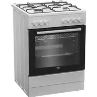 Beko FBE62120WD Cocina independiente A Eléctrico Encimera de gas Negro, Blanco