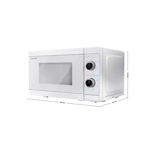 Microondas con grill Encimera 20 L 800 W blanco YC MG01E C SHARP