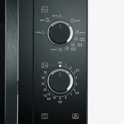 Microondas combinado Encimera 25 L 800 W negro MW 7785 SEVERIN