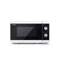 Sharp YC-MG01E-W microondas Negro, Blanco Microondas con grill Encimera 20 L 800 W