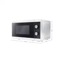 Sharp YC-MG01E-W microondas Negro, Blanco Microondas con grill Encimera 20 L 800 W