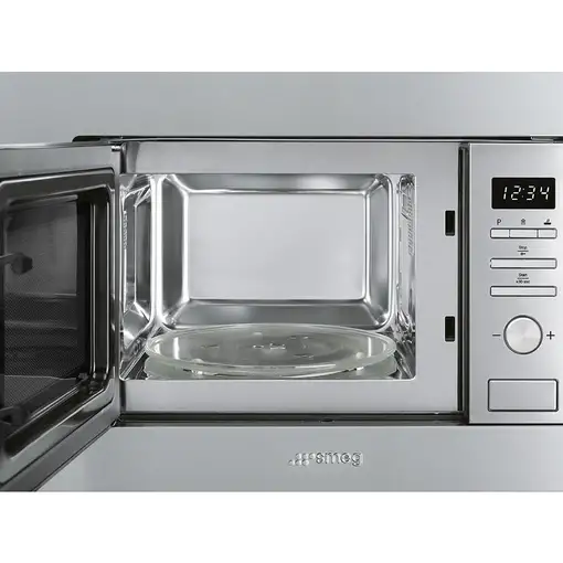 Microondas Acero inoxidable con grill Integrado 17 L 700 W Inox/Acero FMI017X SMEG