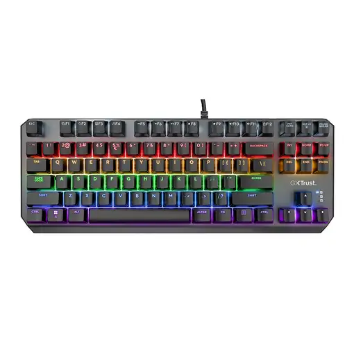 Trust GXT 834 CALLAZ teclado Juego USB QWERTY Negro