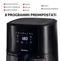 Ariete 4626/00 Sencillo 6 L Independiente 1300 W Freidora de aire caliente Negro