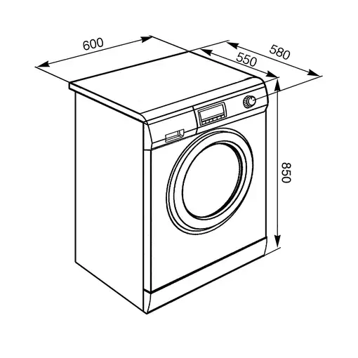 Lavadora-secadoras 4 / 7 kg 1400 rpm Blanco LSF147E SMEG