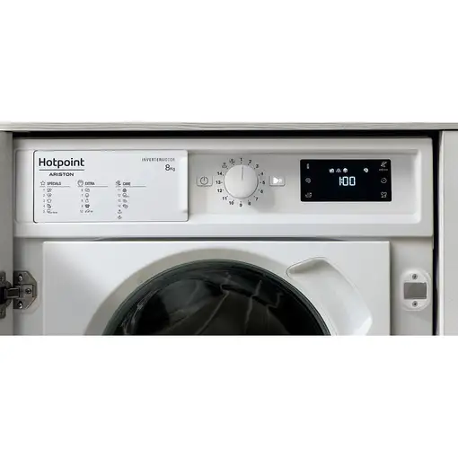 Lavadora carga frontal 8 kg 1351 RPM Blanco 869991664680 HOTPOINT
