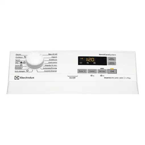 Electrolux SensiCare 600 EN6T5732NB lavadora Carga superior 7 kg 1300 RPM Blanco