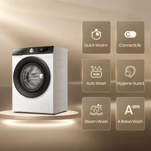 Hisense WF3S1243BW3 lavadora Carga frontal 12 kg 1400 RPM Blanco