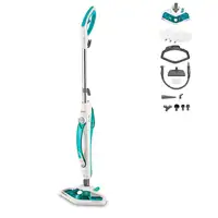 Polti Vaporetto SV450_Double Fregona a vapor 0,3 L 1500 W Turquesa, Blanco