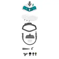 Polti Vaporetto SV450_Double Fregona a vapor 0,3 L 1500 W Turquesa, Blanco
