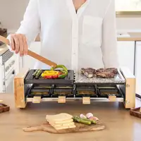 Cecotec 03100 parrilla de interior 8 personas(s) 1200 W Negro, Gris, Madera