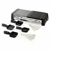 Domo DO9190G parrilla de interior 8 personas(s) 1200 W Negro, Gris