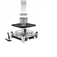 WMF Lumero 0415480011 parrilla de interior 8 personas(s) 1960 W Negro, Acero inoxi
