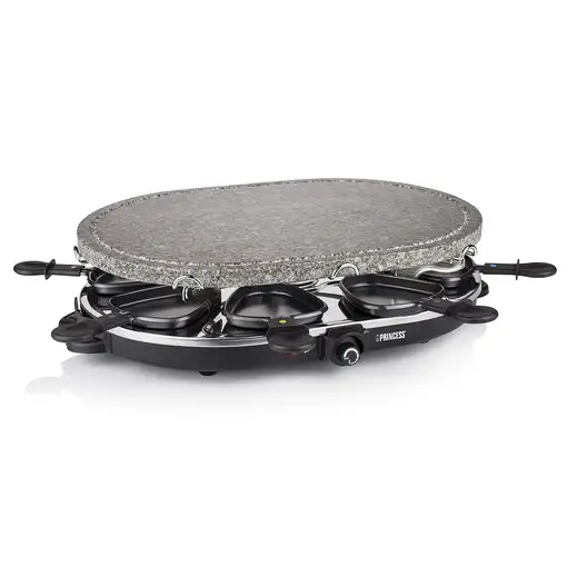 Princess 162720 Raclette Oval Stone 8 personas