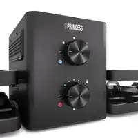 Princess 01.162660.01.001 parrilla de interior 8 personas(s) 1500 W Negro