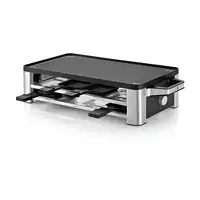 WMF Lono 0415040011 parrilla de interior 8 personas(s) 1500 W Negro, Cromo