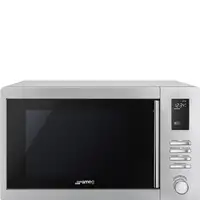 Microondas Acero inoxidable con grill Encimera 25 L 900 W Inox/Acero MOE25X SMEG