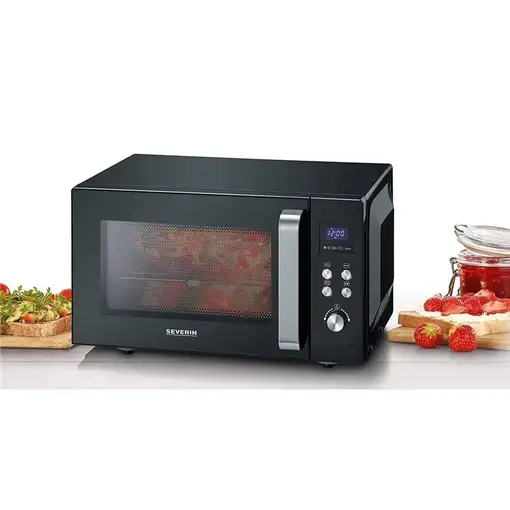 Microondas Plata con grill Encimera 25 L 900 W negro MW 7763 SEVERIN