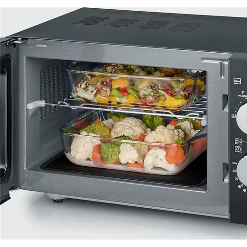 Microondas Plata con grill Encimera 25 L 900 W negro MW 7763 SEVERIN