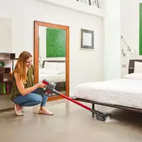 Aspiradora escoba 2 en 1 Batería SR550  Secar EPA Sin bolsa Negro, Rojo  POLTI