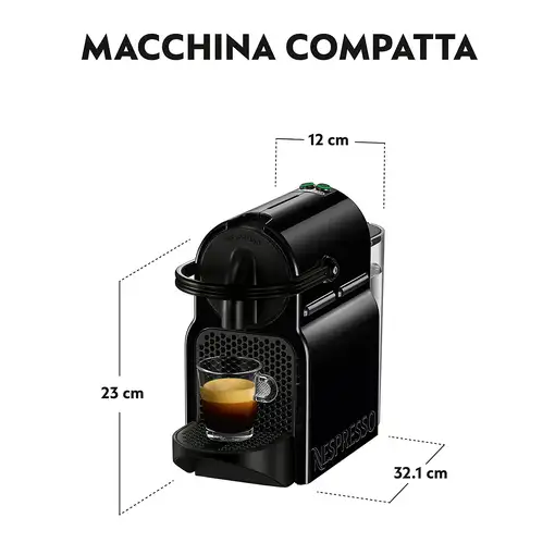 Cafeteras  Totalmente automática Negro 0.7 L 1 cups 0132193095 DE’LONGHI