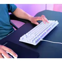Trust GXT 833W Thado teclado Juego USB QWERTY Español Blanco