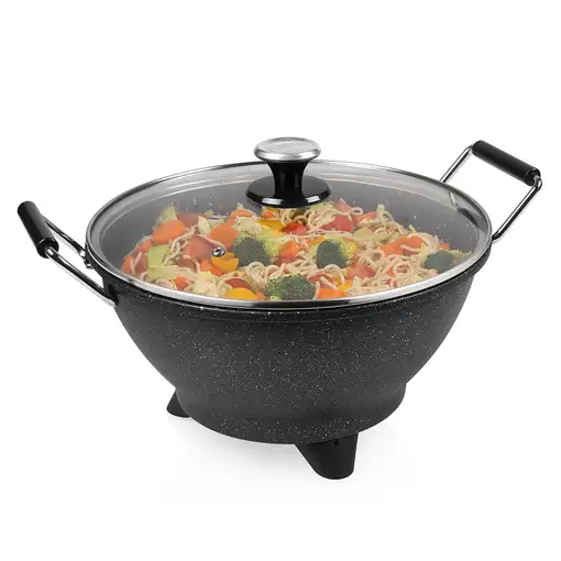 Wok eléctrico 1400W 7L Negro PRINCESS