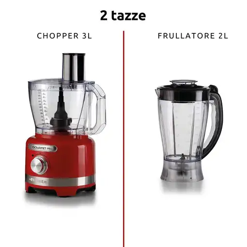 Ariete 1782/00 robot de cocina 1000 W 3 L Rojo