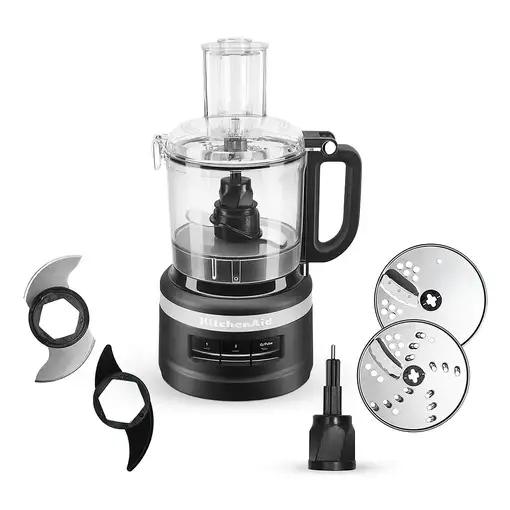 KitchenAid 5KFP0719EBM robot de cocina 250 W 1,7 L Negro, Acero inoxidable