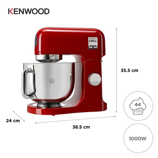 Kenwood kMix robot de cocina 1000 W 5 L Rojo
