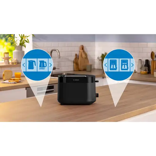Bosch TAT2M123 tostadora 6 2 rebanada(s) 950 W Negro