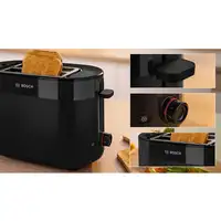 Bosch TAT2M123 tostadora 6 2 rebanada(s) 950 W Negro