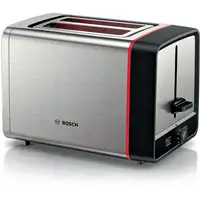 Bosch TAT6M420 tostadora 2 rebanada(s) 970 W Acero inoxidable