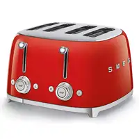 Smeg TSF03RDEU tostadora 6 4 rebanada(s) 2000 W Rojo
