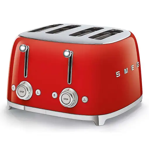 Smeg TSF03RDEU tostadora 6 4 rebanada(s) 2000 W Rojo