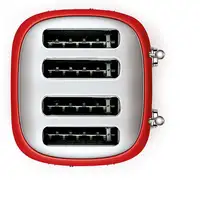 Smeg TSF03RDEU tostadora 6 4 rebanada(s) 2000 W Rojo