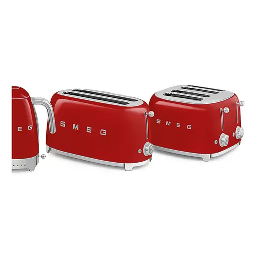 Smeg TSF03RDEU tostadora 6 4 rebanada(s) 2000 W Rojo