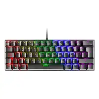 Mars Gaming MK60 Negro, Teclado Gaming Mecánico FRGB, Antighosting, Switch Mecánic
