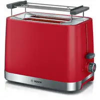 Bosch TAT4M224 tostadora 2 rebanada(s) 950 W Rojo