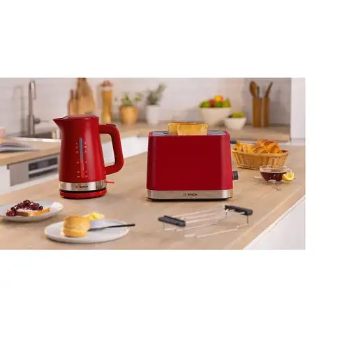 Bosch TAT4M224 tostadora 2 rebanada(s) 950 W Rojo