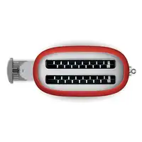 Smeg TSF02RDEU tostadora 6 4 rebanada(s) 1500 W Rojo