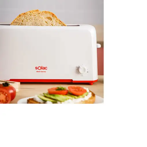 Solac S96003700 tostadora 7 1 rebanada(s) 800 W Rojo, Blanco
