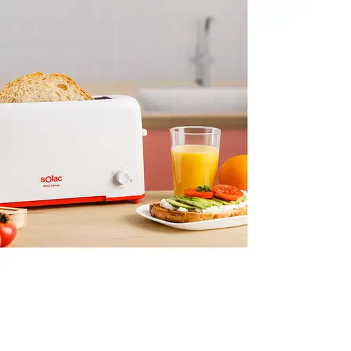 Solac S96003700 tostadora 7 1 rebanada(s) 800 W Rojo, Blanco